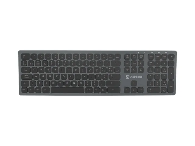 NATEC NKL-1830 keyboard Universal RF Wireless + Bluetooth QWERTY Spanish Black, Grey