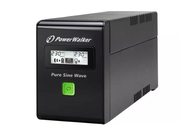 PowerWalker VI 600 SW FR uninterruptible power supply (UPS) Line-Interactive 0.6 kVA 360 W 2 AC outlet(s)