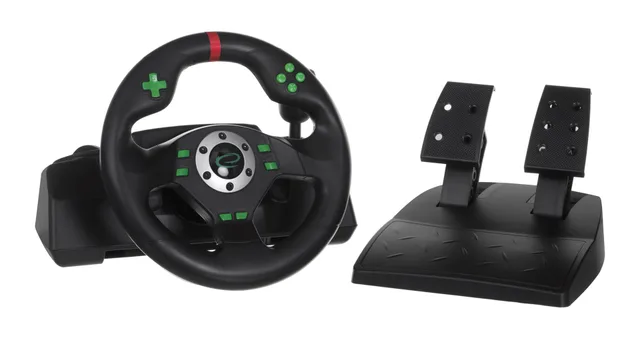 Esperanza EGW101 Gaming Controller Steering Wheel Playstation Playstation 3 Digital USB Black Green