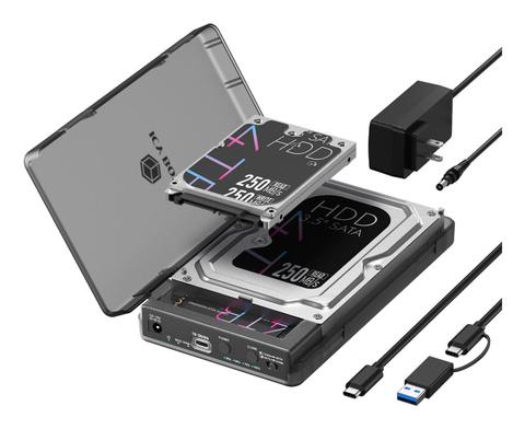 ICY Box Docking Und Klon Station - FüR M.2 NVMe SSD Und 2,5/3,5 SATA SSD/HDD