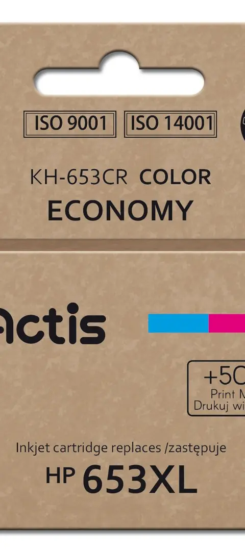 Actis KH-653CR printer ink, replacement HP 653XL 3YM74AE; Premium; 18ml; 300 pages; colour