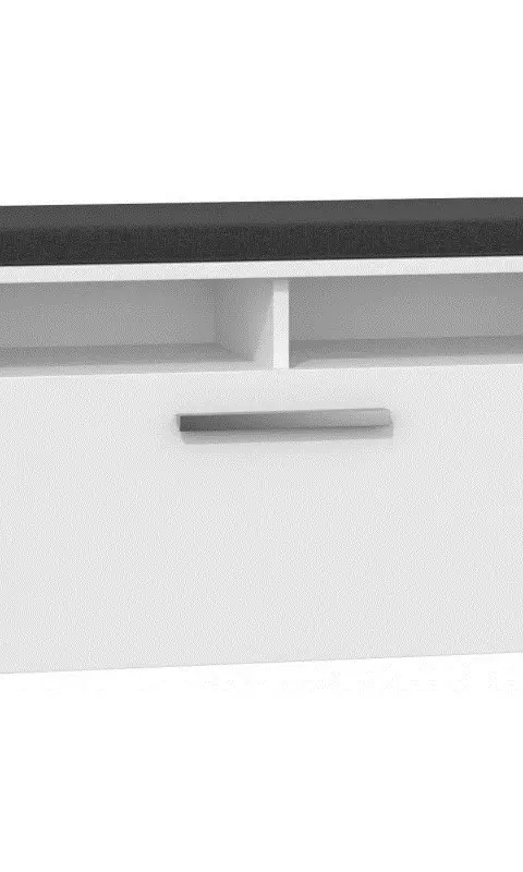 Topeshop RIVA SZAFKA BIEL Shoe Organizer Closed White