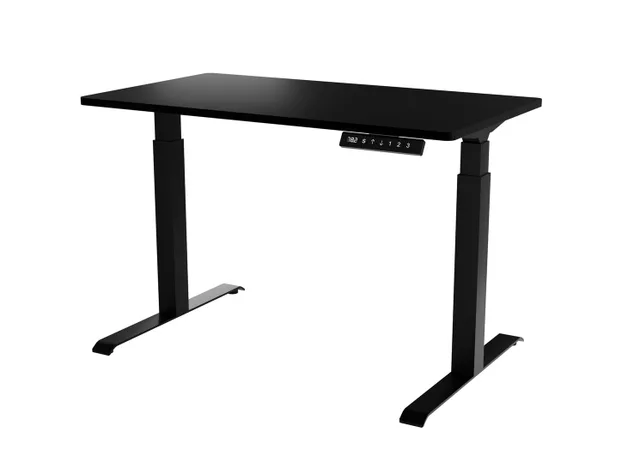 Desk With Electric Height Adjustment MOON 121x67x72-120 Black