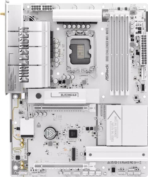 Asrock B860 Challenger WiFi White Intel B860 LGA 1851 (Socket V1) ATX