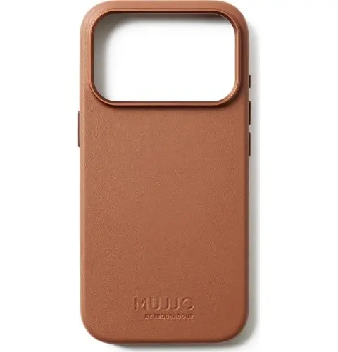 Mujjo Full Leather Case MagSafe Case For IPhone 17 Pro Brown