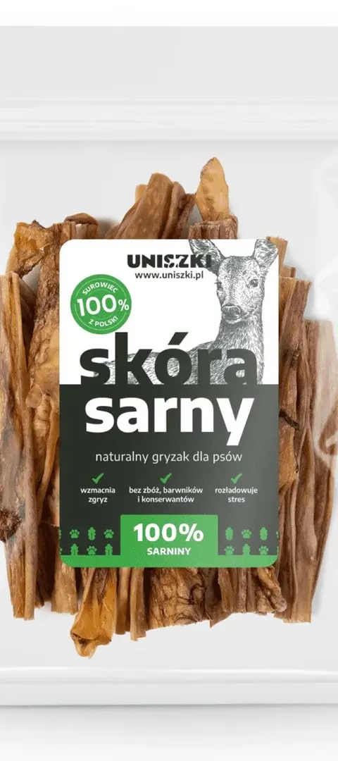 UNISZKI Deer Skin - Treat For Dogs - 100g
