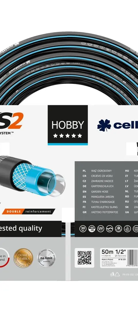 CELLFAST 16-201 Garden Hose 50 M Above Ground Black