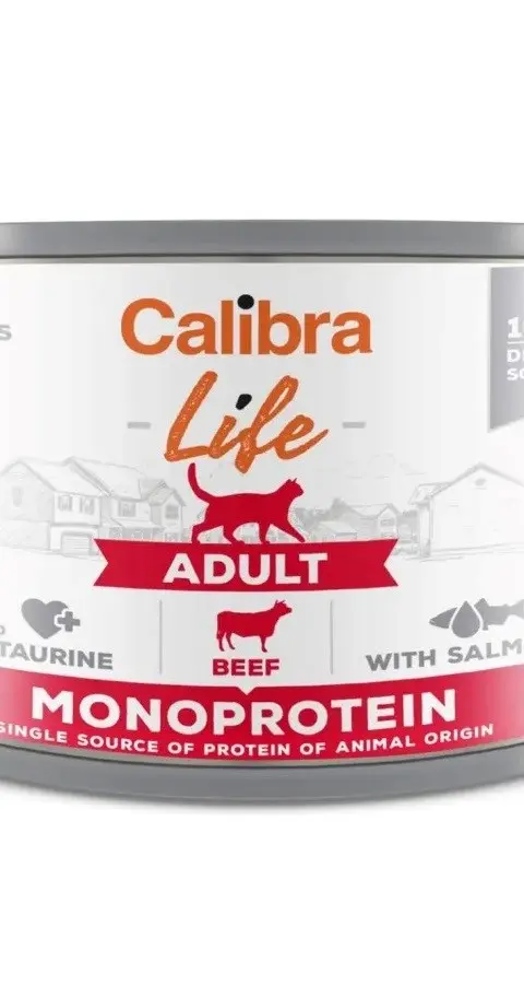 CALIBRA Cat Life Adult Beef - Wet Cat Food - 200g