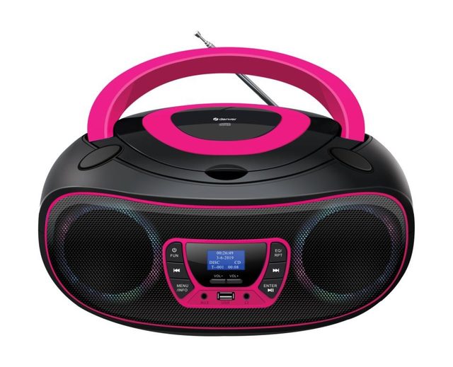 Denver DAB Boombox Mit DAB /FM-Radio, Bluetooth-Funktion,Pink