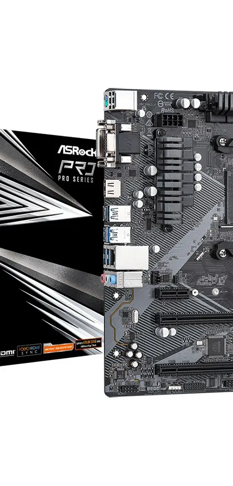 Asrock B450M Pro4 R2.0 AMD B450 Socket AM4 micro ATX