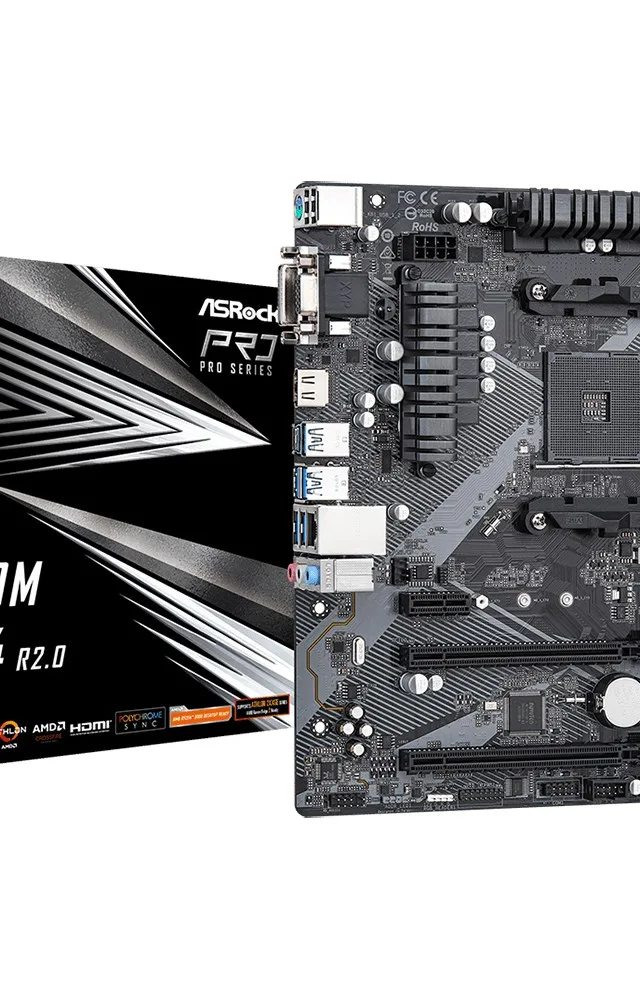 Asrock B450M Pro4 R2.0 AMD B450 Socket AM4 micro ATX