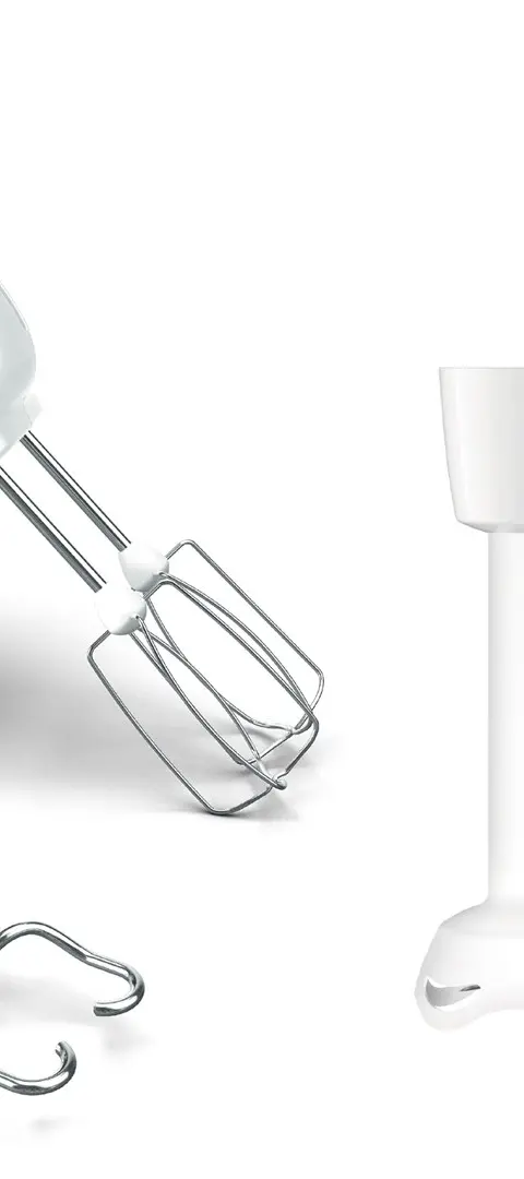 Tefal Prep'Mix+ HT4611 Hand mixer 500 W White