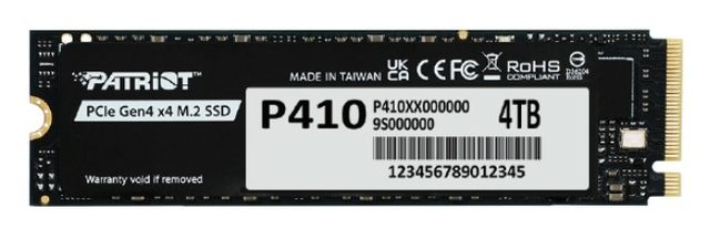 M.2 4TB Patriot P410 PCIe 4.0 5000/4500