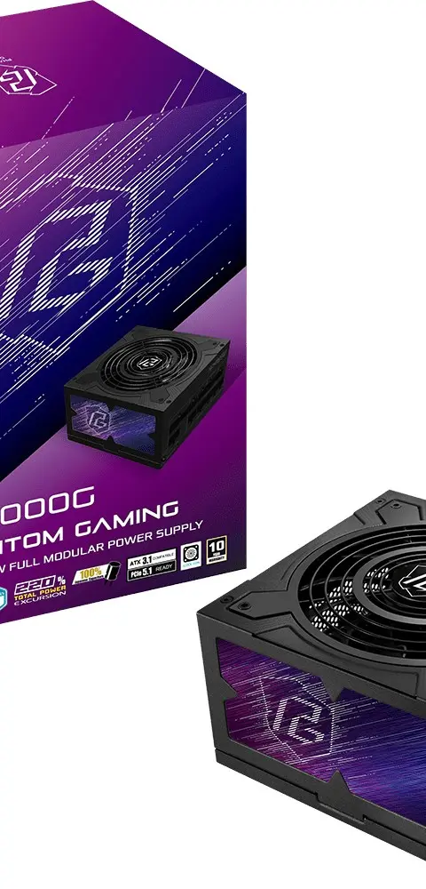 Asrock Phantom Gaming PG-1000G power supply unit 750 W 20+4 pin ATX ATX Black