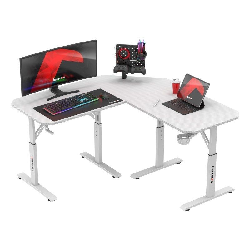 Biurko Gamingowe Huzaro Hero 7.3 White