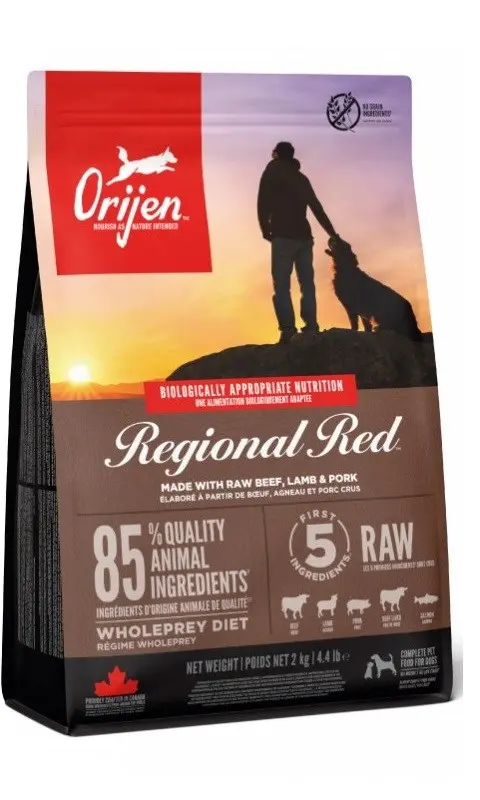 Orijen Regional Red 2 Kg Adult Beef Lamb Pork