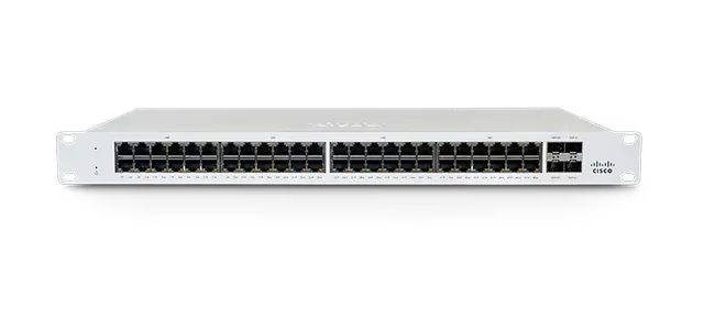 Cisco Meraki MS130-48 Managed L2 Gigabit Ethernet (10/100/1000) Power over Ethernet (PoE) 1U White