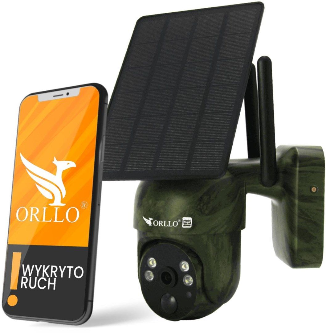 Orllo Wireless 4G LTE Rotating IP Camera With Solar Panel ORLLO TZ1 MORO