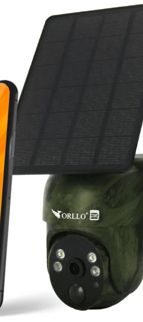 Orllo Wireless 4G LTE Rotating IP Camera With Solar Panel ORLLO TZ1 MORO
