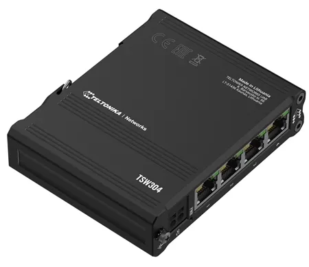 Teltonika TSW304 network switch Gigabit Ethernet (10/100/1000) Power over Ethernet (PoE) Black