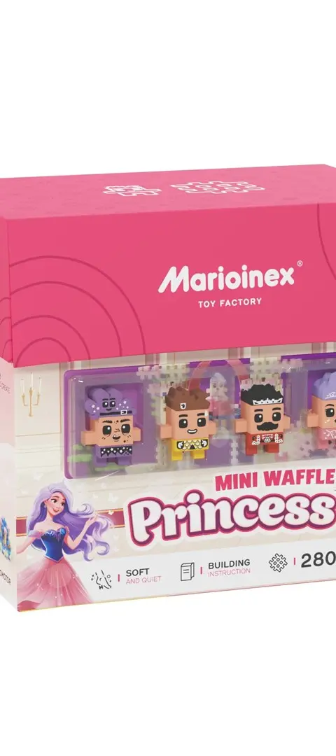 MARIOINEX Mini Waffle Princess Bricks 280 Pieces