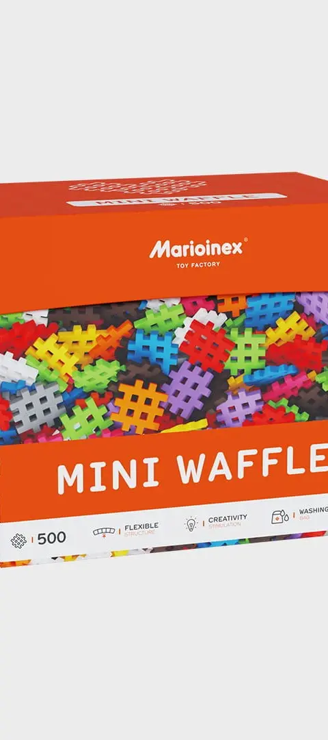 Marioinex Mini Waffle Building Blocks 500 Pieces Pastel Colours