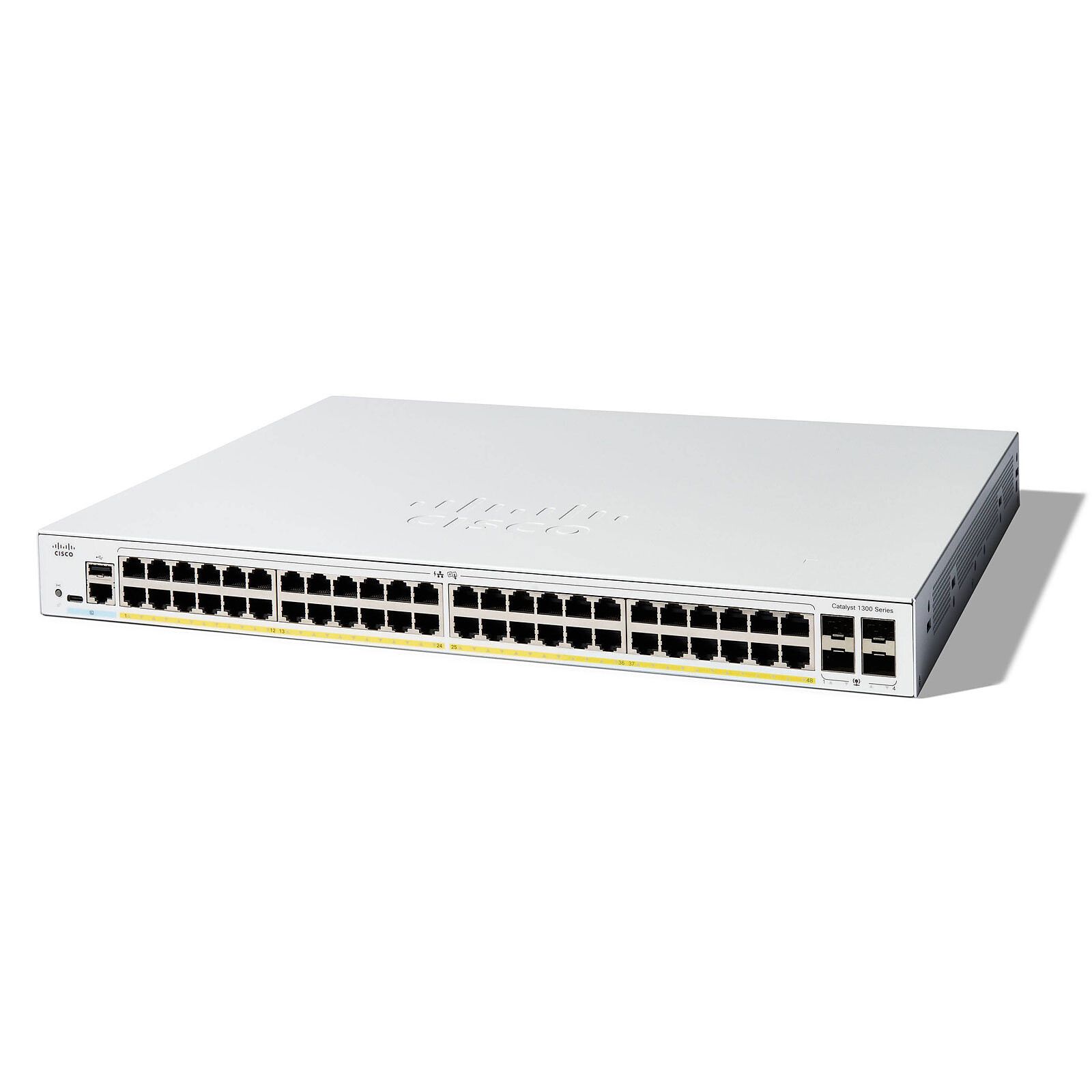 Cisco Catalyst 1300-48FP-4G Managed Switch, 48 Port GE, Full PoE, 4x1GE SFP, Limited Lifetime Protection (C1300-48FP-4G)
