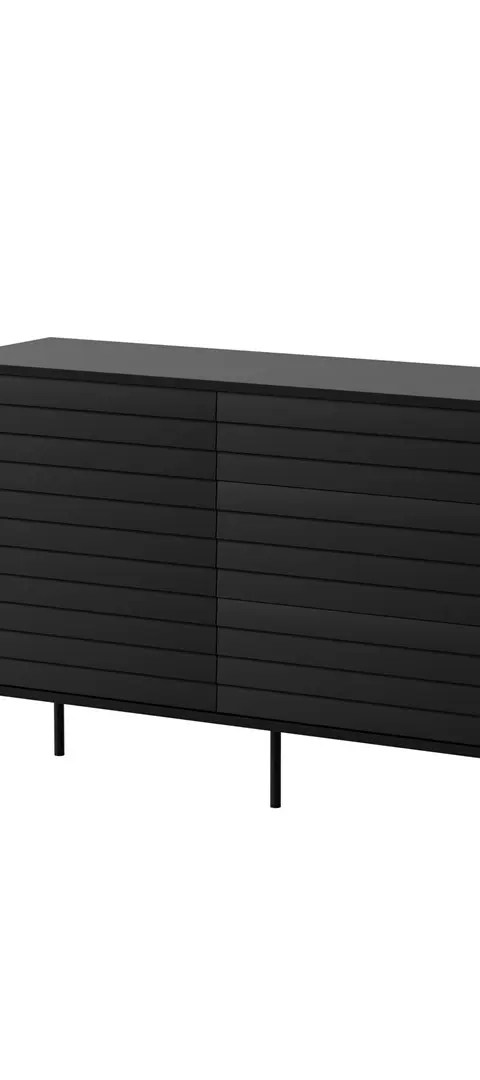 Cama CORTINA 1D3S Chest Of Drawers 120x40x81 Black