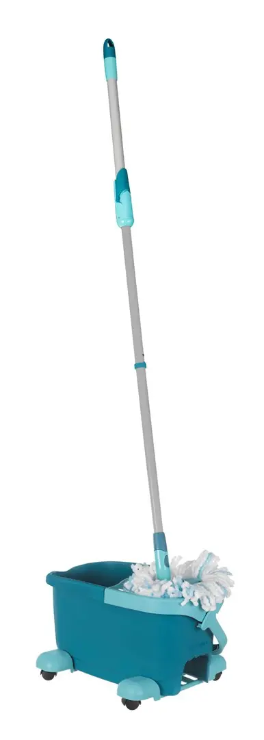 LEIFHEIT Clean Twist Mop Ergo Mobile Mopping System/Bucket Single Tank Blue