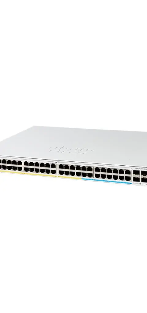 Cisco Catalyst 1300-48P-4X Managed Switch, 48 Port GE, PoE, 4x10GE SFP+, Limited Lifetime Protection (C1300-48P-4X)