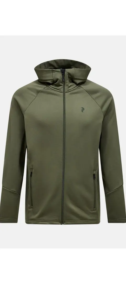 Bluza Rozpinana Peak Performance Rider Essentials Zip Hood - Pine Needle/Pine Needle Rozmiar: M