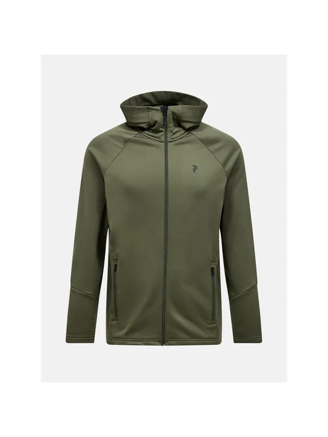 Bluza Rozpinana Peak Performance Rider Essentials Zip Hood - Pine Needle/Pine Needle Rozmiar: M