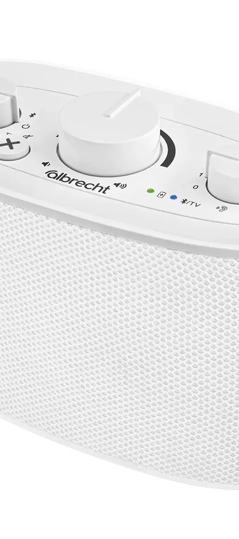 Albrecht Klaro Stereo Portable Speaker White 4 W
