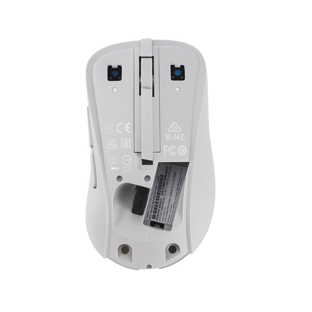 ASUS Wireless MD102 mouse Universal Right-hand RF Wireless + Bluetooth Optical 1600 DPI
