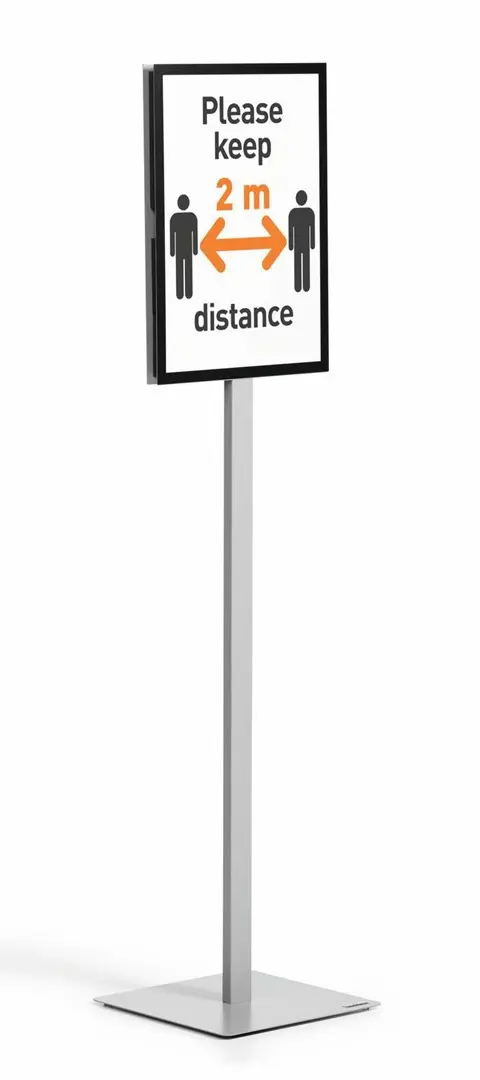 Durable 501357 Informational Sign Letter Grey Metal Plastic 1 Pc(S)