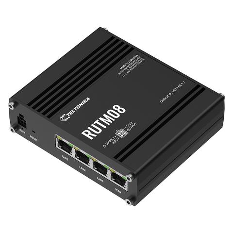 Teltonika RUTM08 wired router Gigabit Ethernet Black