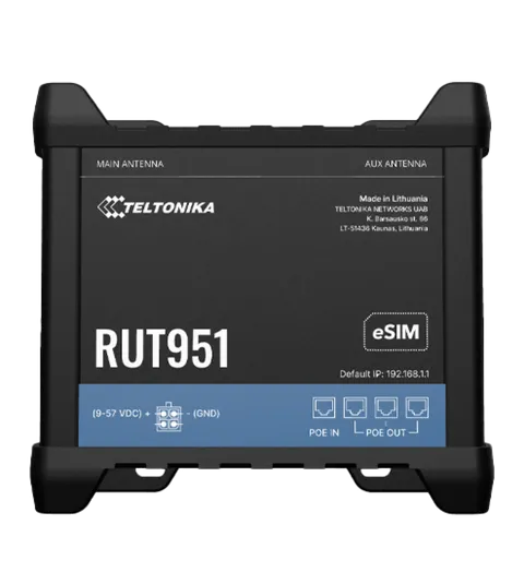 Teltonika RUT951 PoE+ Cellular network router