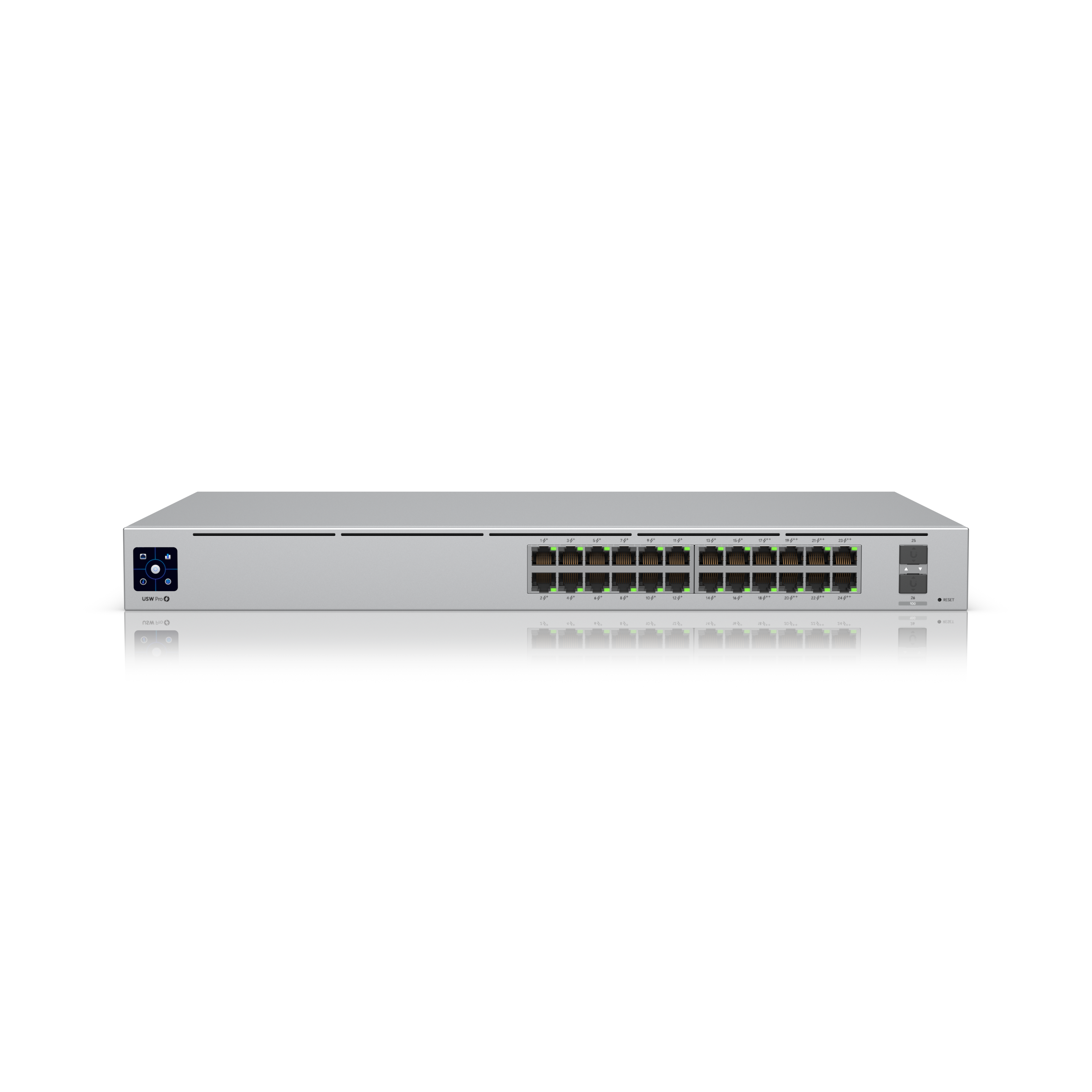 Ubiquiti UniFi Pro 24-Port PoE Managed L2/L3 Gigabit Ethernet (10/100/1000) Power over Ethernet (PoE) 1U Silver