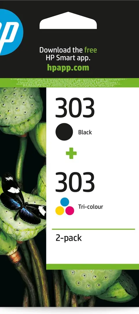 HP 303 2-pack Black/Tri-color Original Ink Cartridges