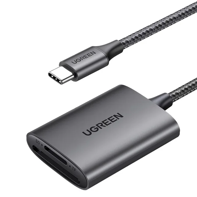 Ugreen SD/TF Card Reader Ugreen CM401 USB C 5Gb/S - Grey
