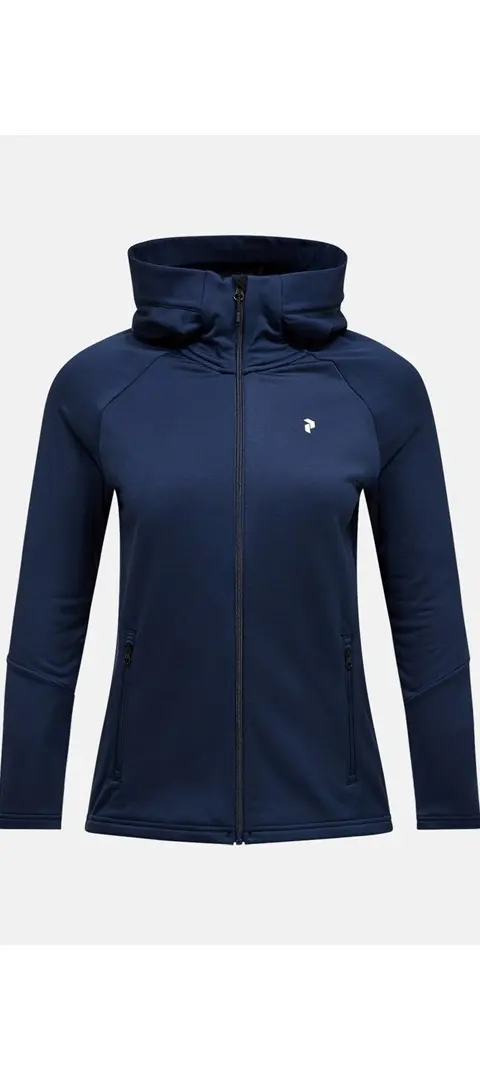Bluza Rozpinana Damska Peak Performance Rider Essentials Zip Hood - Blue Shadow/Blue Shadow Rozmiar: S