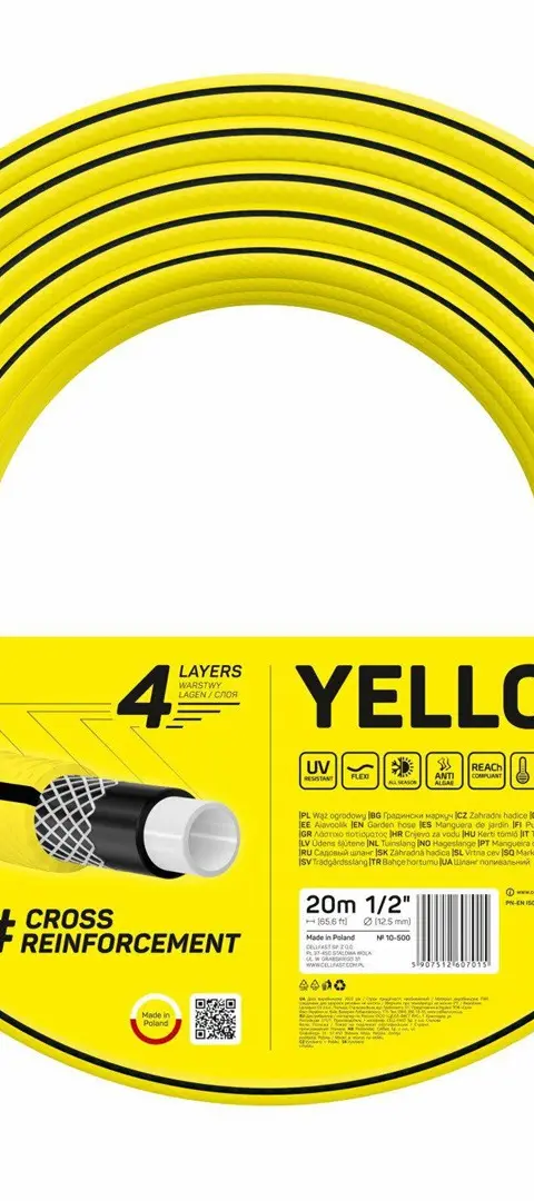 CELLFAST WĄŻ OGRODNICZY YELLOW 3/4 50m