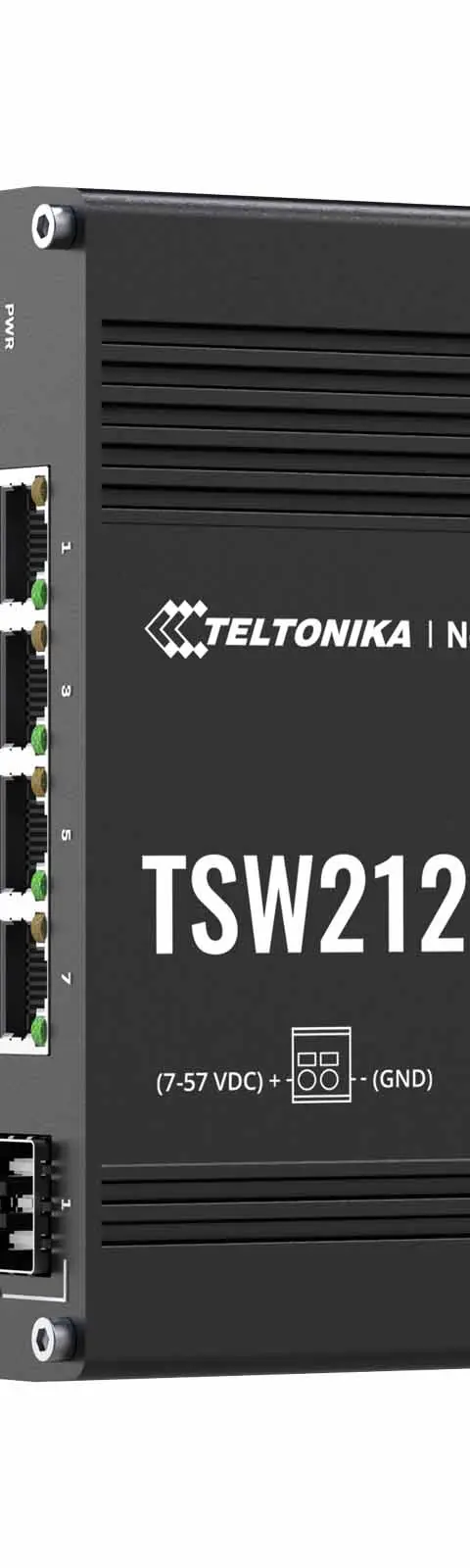 TSW212 - MANAGED - 8 X PORT SWITCH WITH 2 X SFP PORTS FOR FIBRE OPTIC COMMUNICATION