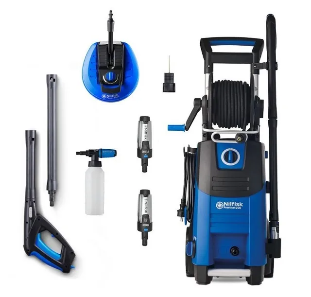 Nilfisk PREMIUM 200-15 EU - GARDEN Pressure Washer Straight Electric 650 L/H Blue Black