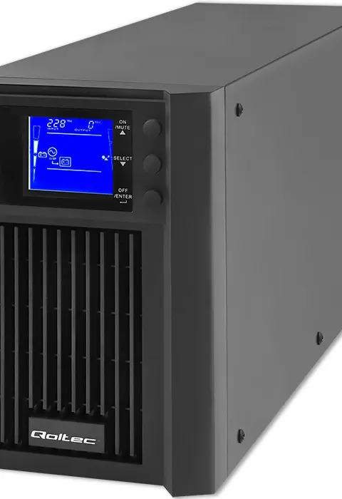 Qoltec Power Supply Awaryjny UPS On-Line Pure Sine Wave 2kVA 1.6kW LCD USB