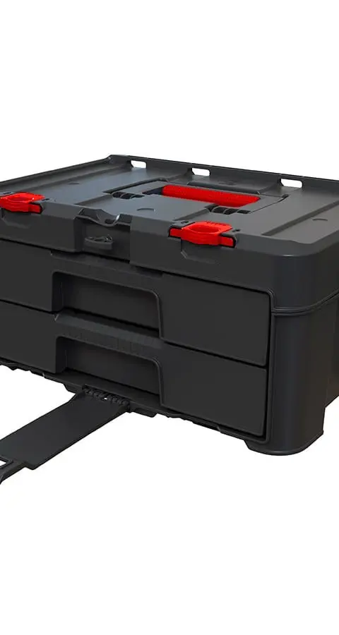 Toolbox KETER Stack'N'Roll (17210832/253384) 2 Drawers Black