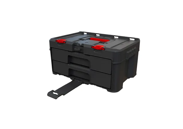 Toolbox KETER Stack'N'Roll (17210832/253384) 2 Drawers Black
