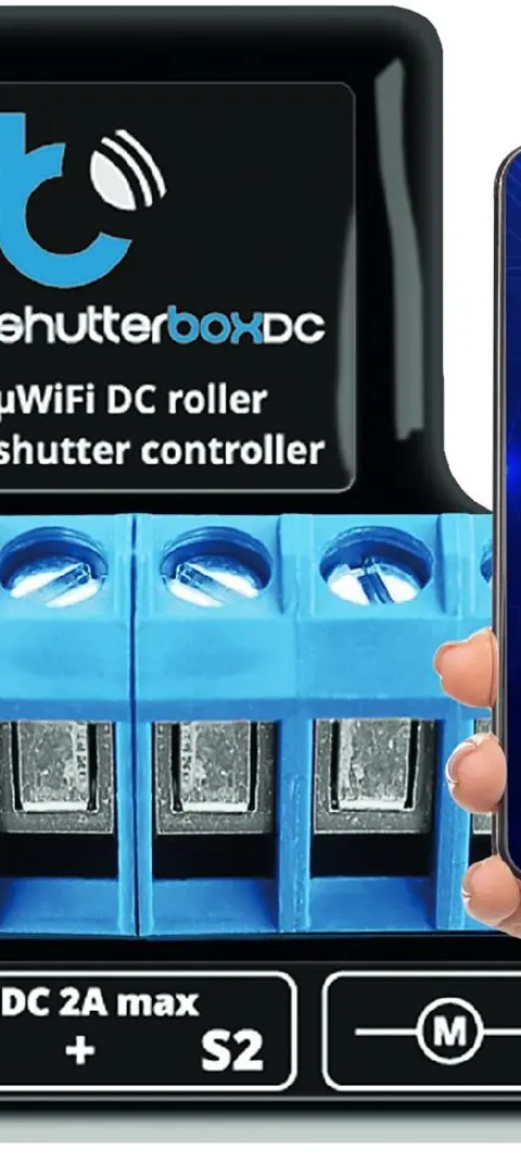 BLEBOX ShutterBoxDC V2 WiFi I/O Module 2x Input Binary 2x Relay Outputs 230V
