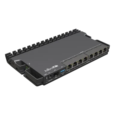 Mikrotik RB5009UPR+S+IN wired router 2.5 Gigabit Ethernet, Gigabit Ethernet Black