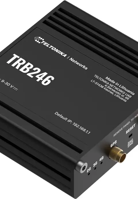 Teltonika Industrial router, IoT LTE gateway TRB246 Cat 4, 1x RJ45 100Mb/s, IP30